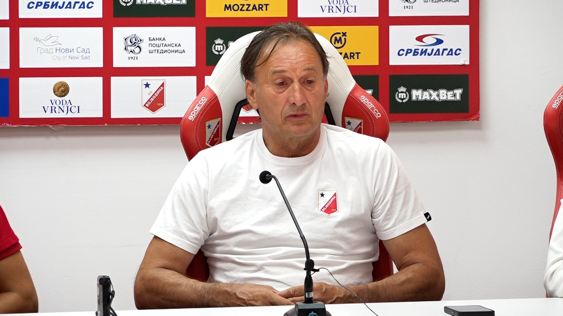 Novi Sad, Miroslav Tanga trener FK Vojvodina, o prethodne tri utakmice